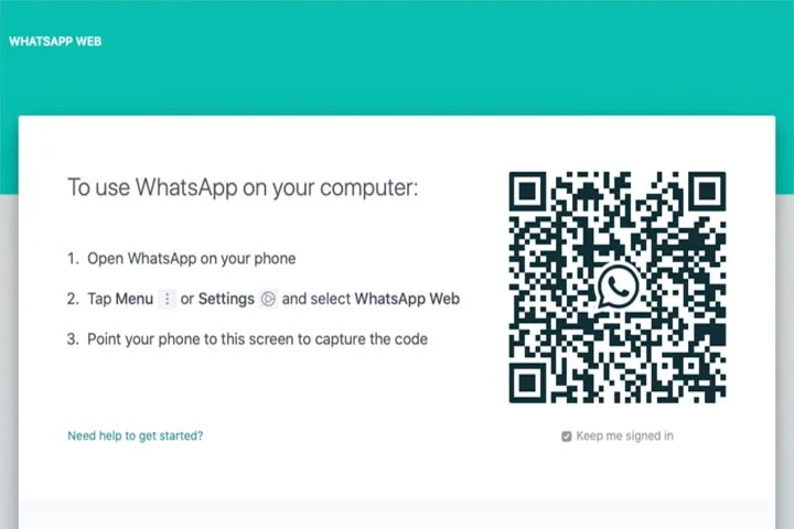 فتح واتساب ويب عن طريق qr code للكمبيوتر